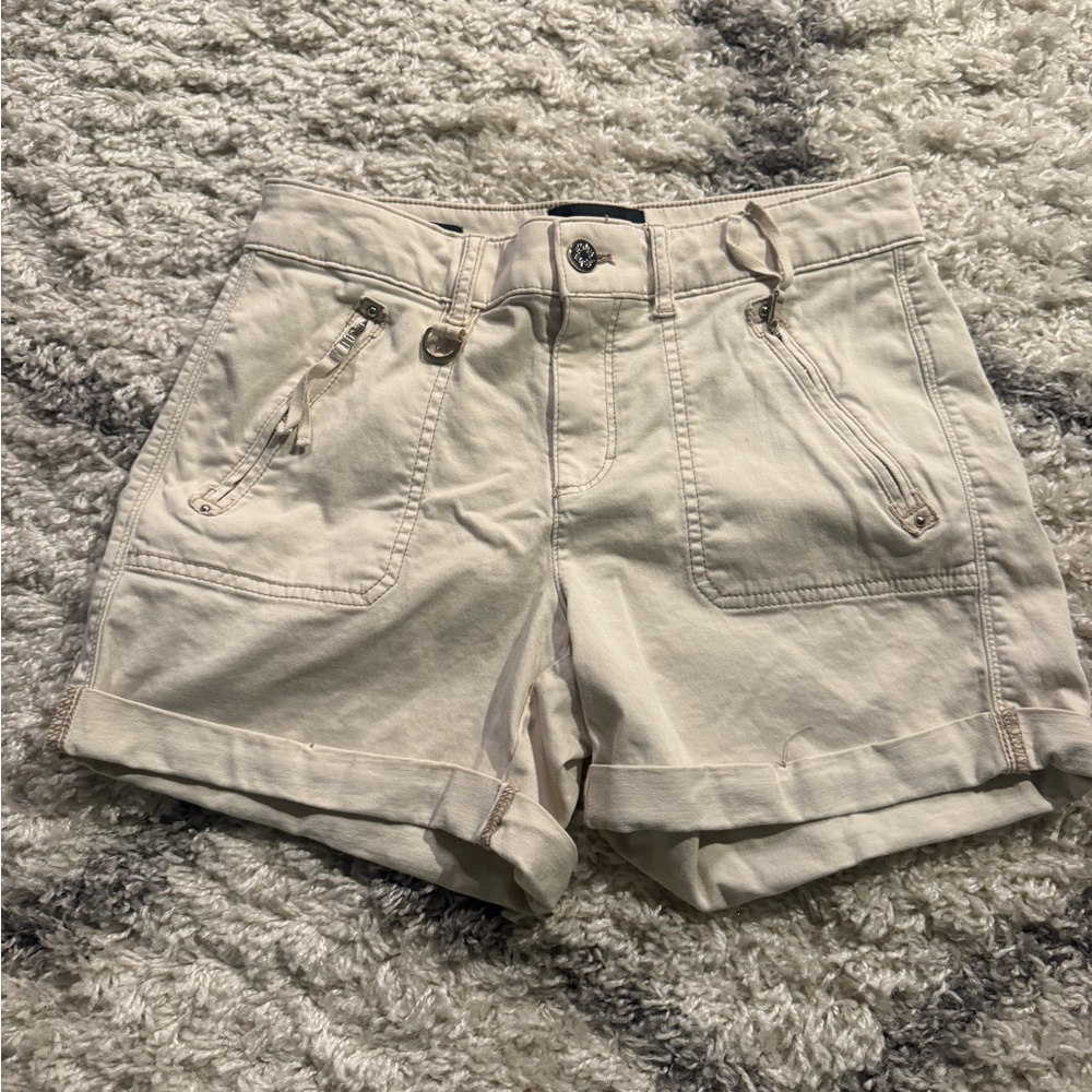White House Black Market Beige Cargo Shorts